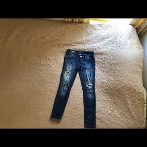 Straight Skinny Denim Jeans